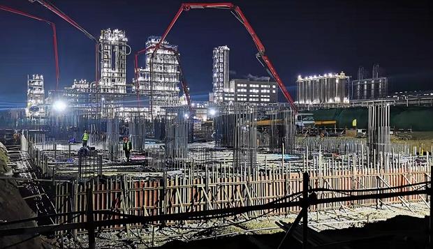 中建安裝新材料與氫能源丙烷脫氫設備Ⅱ項目土建基建施工基本完成 中建安裝新材料與氫能源丙烷脫氫設備Ⅱ項目土建基建施工基本完成