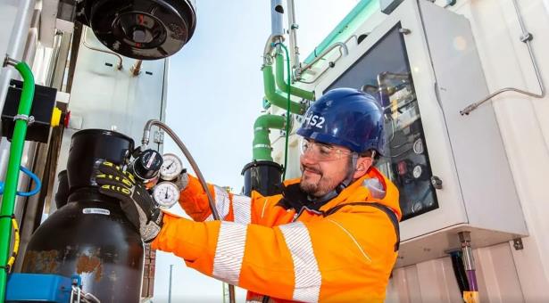 氫氣成功為英國高鐵2號施工現場供電